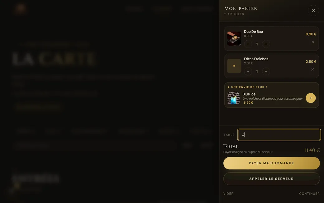 La carte qui vend plus